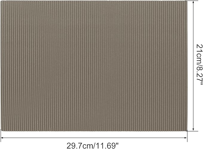 uxcell 10pcs Corrugated Cardboard Paper Sheets,Brown,11.69-inch x 8.27-inch,for Craft and DIY Projects