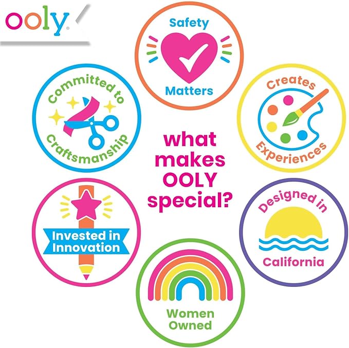 Ooly Air Dry Clay for Kids, 16 Colors Modeling Clay in 4 Tubs, Play Dough Gifts for Kids, Craft Supplies - Creatibles