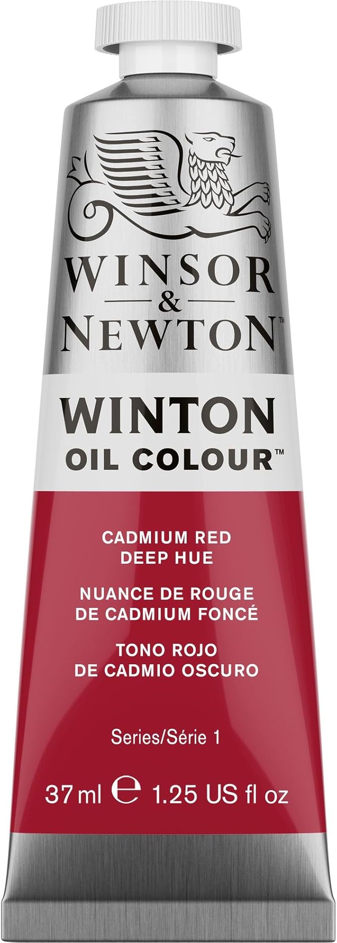 Winsor & Newton Winton Oil Color, 37ml (1.25-oz) Tube, Cadmium Red Deep Hue