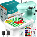 Sewing Machine, Mini Sewing Machine for Beginner with Eco-Friendly Material, Dual Speed Portable Sewing Machines with Extension Table, Light - Easy to Use, Best Gift for Kids and Women