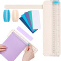 BAOFALI Mini Paper Trimmer with 1Cutting/1Scoring Blades Extending Ruler for Scrapbooking Craft, Paper, Postcards,Coupon, Photos,Label, Cardstock ect Closed Size Approx.26.5x8.5cm/10.4x3.3inch