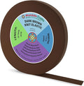 Mandala Crafts Wide 1 Inch Dark Brown Elastic Bands Spool for Pants Waistbands Sewing and DIY Crafts, 50 YD Stretchy Flat Fabric Strap Knit Elastic Band for Wig