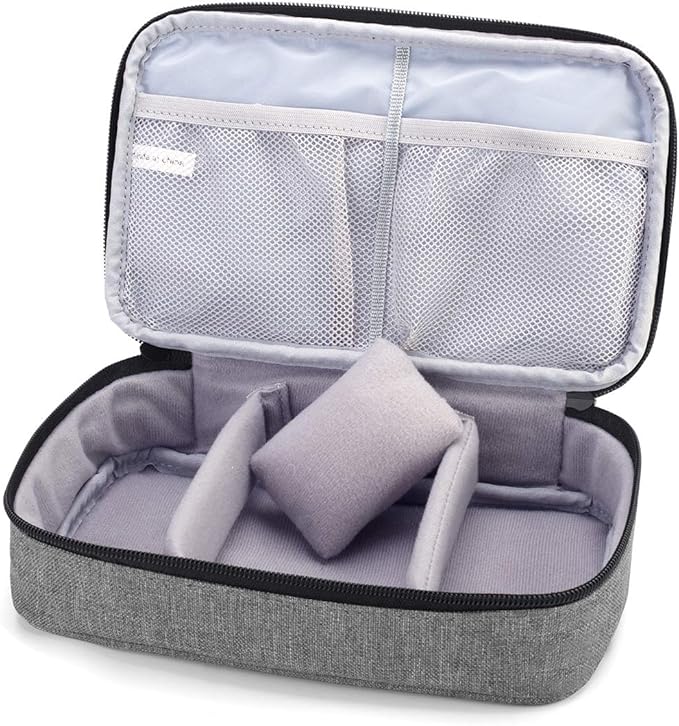 Luxja Sewing Accessories Organizer, Double-Layer Sewing Supplies Organizer for Needles, Scissors, Measuring Tape, Thread and Other Sewing Tools (NO Accessories Included), Gray