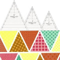 3 Set Tall Triangle Quilting Rulers for Quilting Templates 6 8 10 Inch Wedge Triangle Quilting Rulers and Templates, Sewing Templates for Sewing Cut Measurement DIY Craft Quilting Tools
