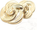 Floral Gold Metal Shank Buttons - 12 Pcs - 3 Size Options - Luxury Floral Round Wave Metal Shank Buttons for Men Women Blazer Coat Uniform Shirt Suit and Jacket Sewing Craft DIY 12mm, FLR5231r