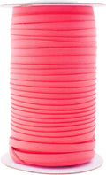 Mandala Crafts 55 Yards 1/4 Inch Neon Pink Double Fold Bias Tape for Sewing - Bias Binding Tape for Quilting Binding, Hemming, Seam, and Fabric Piping