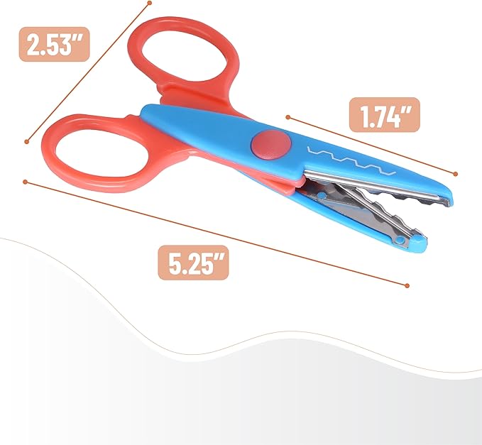 Mr. Pen- Craft Scissors Decorative Edge, 6 Pack, Zig Zag Scissors for Crafting