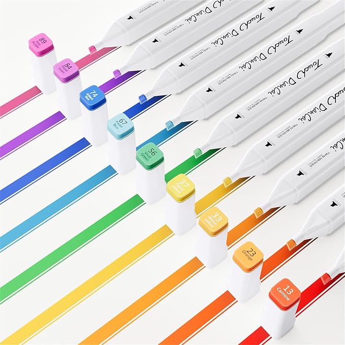 120 Colors Alcohol Markers,Dual Tip Coloring Markers for Artists,Art Marker Set Drawing Colorful Gift for Painting