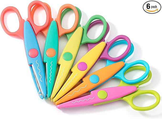 Mr. Pen- Craft Scissors Decorative Edge, 6 Pack, Zig Zag Scissors for Crafting