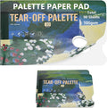 Tear-Off Paint Palette Paper Pad, 105gsm, Disposable Mess-Free Paint Tray, 3-Pack 90 Sheets for Watercolor, Acrylic, Gouache, Oil, and Ink Painting (Medium 90 Sheets 10''x14'')
