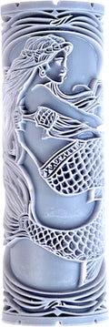 Mermaid Clay Texture Roller (4") - Ocean Set #01 - Embossing Pattern Roller for Polymer & Ceramic Clay, Pottery & Crafts