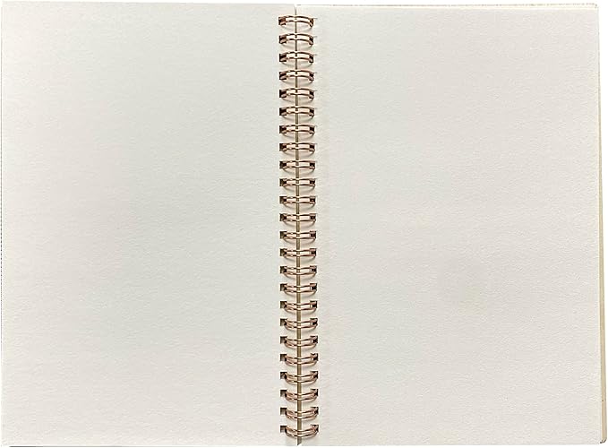 4 Pack A5 Wood Cover Jounal Notebook 40 Sheets Sketchbook 8.5 x 5.8 In Unlined Spiral Notebook for Crafting Project,Small Scrapbook