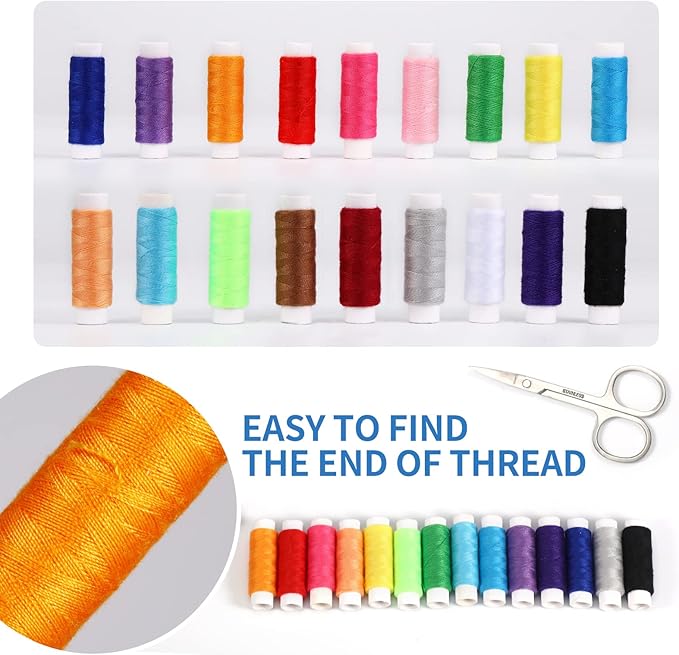 Sewing Kit for Adults and Kids,Marcoon Needle and Thread Kit with Sewing Supplies and Accessories Contains Scissors, Measure Tape,Seam Ripper,Suitable for Home, Travel, Beginner, Emergency