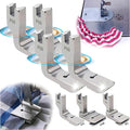Generic Piping Sewing Machine Presser Foot, 2024 New Double Gathering Pleated Shirring Presser Foot, P5 P50 P5W Fits for Most of Sewing Machine (P50,2), Silver, FRJYJ01