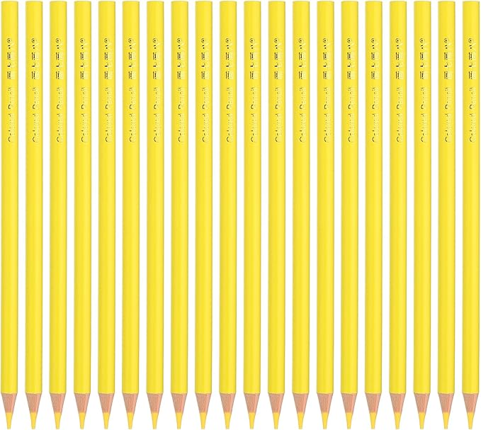 PATIKIL Lemon Colored Pencils Set,20 Pcs Oil Color Pencils Wooden Coloring Drawing Pencil for Artists Art Painting