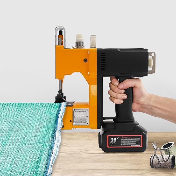 Portable Bag Sewing Machine, Handheld Bag Closing Machine, High Speed Electric Bag Stitching Machine, for Packing Bags Non-woven Fabrics Leather