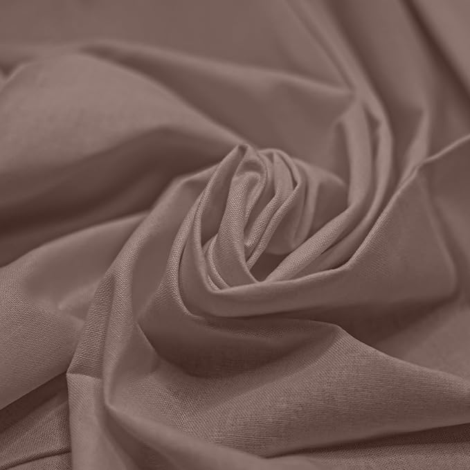 10 Pieces 18 x 21 Inches Cotton Fabric Precut Quilting Fabric Bundles Solid Colors Layer Cakes Quilt Material for DIY Craft Sewing Embroidery (Brown)