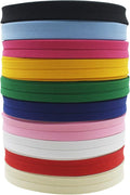 12mm 1/2" Single Fold Bias Tape Bias Binding for Sewing Solid Color 100% Polyester