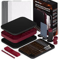 Nicpro Professional Miniature Painting Kit with Wet Palette, Miniature Painting Handle & 11PCS Detail Paint Brushes Drybrush, Sponge, Pallet Paper, Brush Holder Mixing Paint Saver Palette
