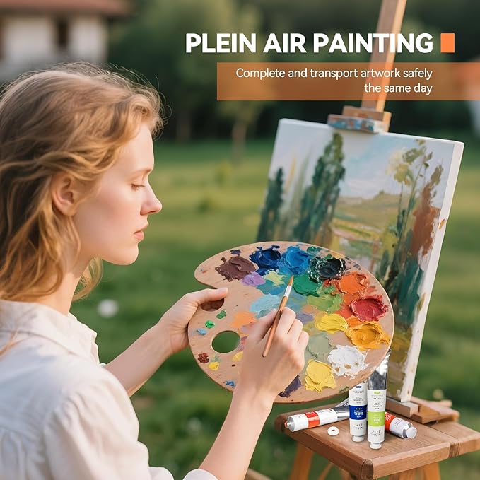 Paul Rubens Oil Paint 38 Bright Colors High Saturation, 50ml Large Capacity Tubes, Faster Drying Time with Creamy Texture and Consistency for Artists, Adults, Beginners Oil Painting Supplies