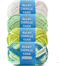 Soft Velvet Yarn Chenille Yarn for Crocheting and Knitting – Bulky (93 Yards/100g) - Polyester - Yarn for Blanket Amigurumi Weaving Crafts (Mixed Color 05, 4 Pack)