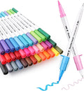 HQMaster Dual Tip Pens 36 Pack for Maker 3/Maker/Explore 3/Air 2/Air, 0.4mm & 1mm Color Pens Fine Point Pen Writing Drawing Accessories for Cutting Machine