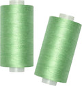 All Purpose Sewing Thread-2 Spools of Hand Polyester Sewing Thread for Sewing Machine for Hand and Machine Sewing(Nile Green, 2 spools)