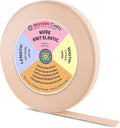 Mandala Crafts Wide 1/4 Inch Nude Elastic Bands Spool for Pants Waistbands Sewing and DIY Crafts, 153 YD Stretchy Flat Fabric Strap Knit Elastic Band for Wig