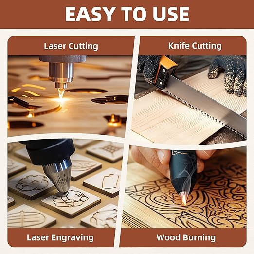 Rowood 6 Pack Mahogany Plywood Sheets 1/8,12x16x1/8inch,3mm Thin Unfinished Craft Wood for Laser Cutting Blanks,DIY Adult Project Kits for DIY Ornaments,Architectural Model