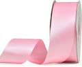 YAMA Pink Double Face Satin Ribbon 1 1/2 Inch 25 Yards Pink Fabric Ribbon for Gift Wrapping Crafts Hair Bows Wedding Party Decoration