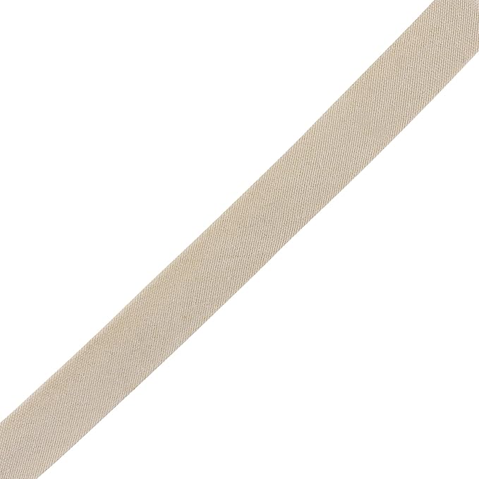 Mandala Crafts 55 Yards 5/8 Inch Beige Double Fold Bias Tape for Sewing - Bias Binding Tape for Quilting Binding, Hemming, Seam, and Fabric Piping