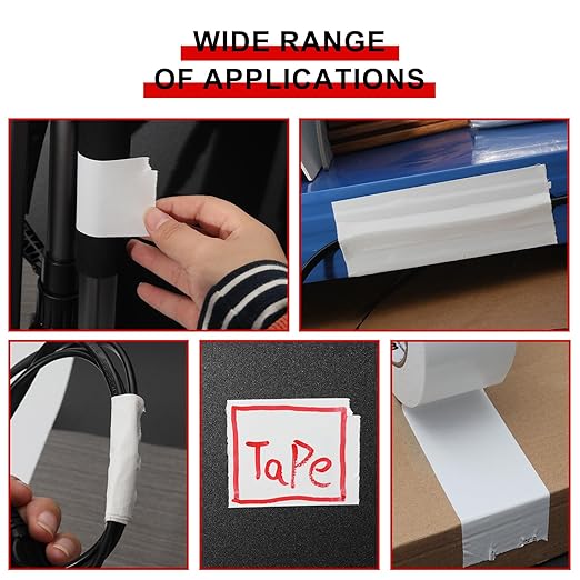 WELSTIK Professional Grade Duct Tape,Winking Tape,Waterproof Duct Cloth Fabric for Photographers,Repairs, DIY,Crafts,Indoor Outdoor Use(2 Inch X 45 Yards,White)