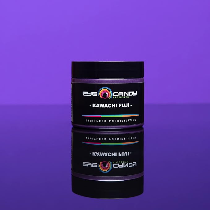 Eye Candy Pigments Premium Purple Mica Powder - Kawachi Fuji (25gr) - for Epoxy, Resin, Soap, Paint, Woodworking, Acrylic Pouring, Bath Bombs, Fishing Lures - DIY Arts and Crafts Additive