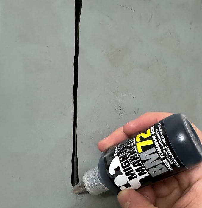 BM-72 Bottle Marker, 2oz (60ml) Alcohol-Based Paint, 1.2mm Steel Ball Tip, Valve Action, Waterproof & Weatherproof, Writes on Rough & Oily Surfaces, Made in USA - 3 Pack