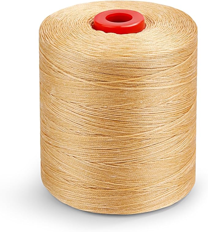 BUTUZE Waxed Thread, 1000m Leather Stitching Thread, Wax String, Heavy Duty Linen for Book Binding, Sewing Shoes, Car Sofa, Leather Repair Craft DIY