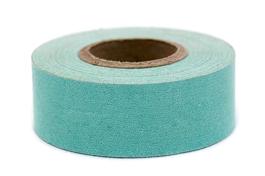 ChromaLabel 1 Inch Colored Masking Tape, Ideal for Kids, Clean Removal Labels - 500 Inch Roll (13.88 Yards) Masking Tape, Aqua