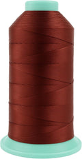 Mandala Crafts Size 207 630D T210 Bonded Nylon Thread - Copper Brown 800 YDs Tex 210 Heavy Duty Sewing Threads for Leather, Jeans, Weaving, Outdoor Marine Upholstery