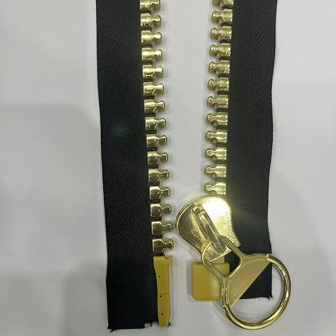 20 30 Inch Large Plastic Gold Separation Jacket Zipper Sewing Coat Jacket Zipper Black