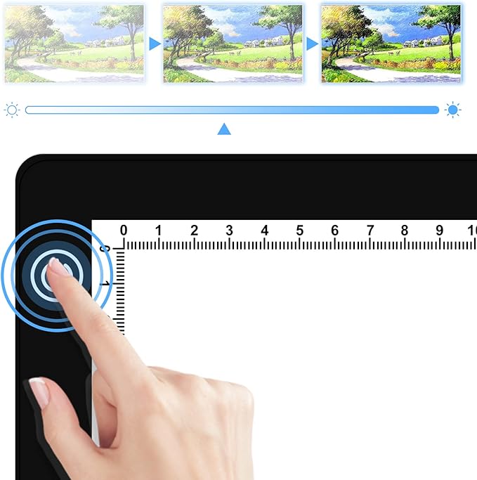 A3 LED Light Board, A3 Tracing Light Box, Magnetic Light Pad, Light Table for Tracing, LED Copy Board, Sketch Pad with Dimmable Brightness, Magnetic and Storage Bag.