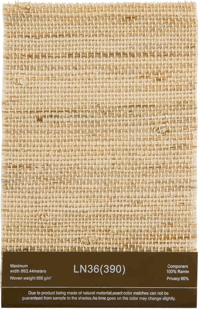 TWOPAGES Natural Woven Bamboo Shade Sample Booklet,10 Colors
