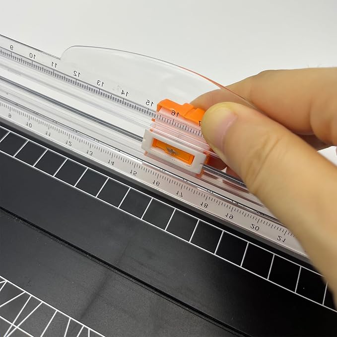 6-Pack Paper Cutter Replacement Blades with Automatic Security Safeguard Design for A4/A5 Paper Trimmers (Orange)