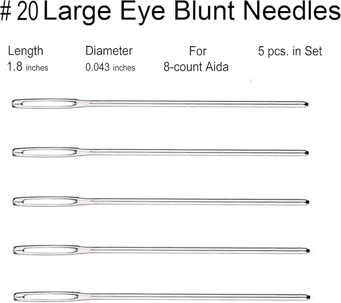 20pcs Tapestry Needles Four Sizes 18, 20, 22, 24 for Yarn and More