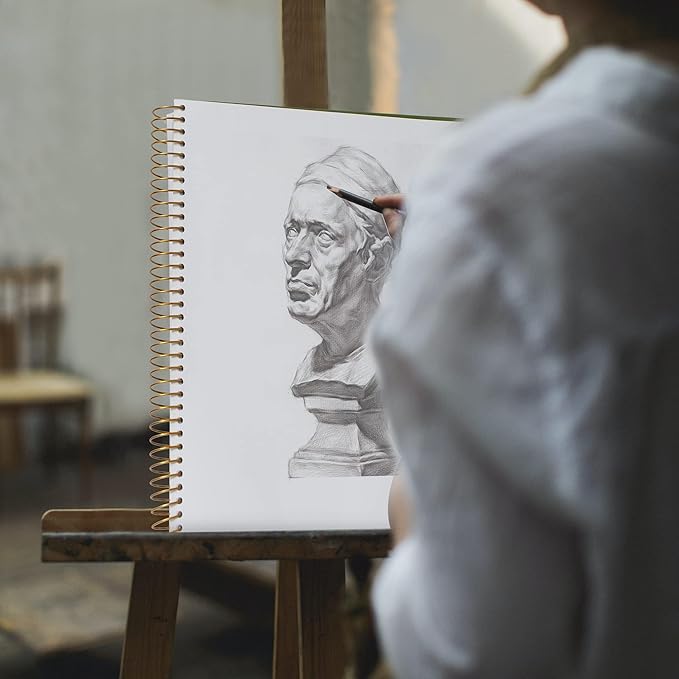 Yoment Sketch Book 9" x 12"： Spiral Bound Sketchbook for Kids Teens Adults Artists Beginners, School Supplies Art Supplies,240 Pages (68lb/100gsm) Premium Drawing Pad for Sketching Writing Painting