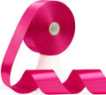 60 Yards Hot Pink Satin Ribbon 1-1/2 Inch, Solid Polyester Fabric Ribbon for Gift Wrapping, Crafts, Flower Bouquet, Wedding, Baby Shower, Festival, Christmas, Halloween