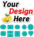 Custom Sticker Label Design Your Own Personalized Stickers Labels Decals Text Name Image Photo for Business Logo Product