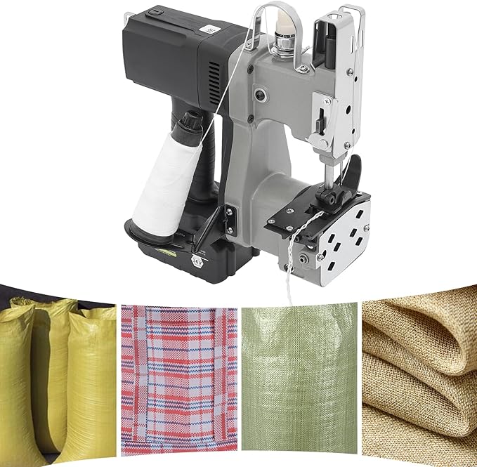Bag Closing Machine, 190W 18000rpm Bag Sewing Machine, Portable Bag Closing Machine for Sewing Threads, Garment Threads