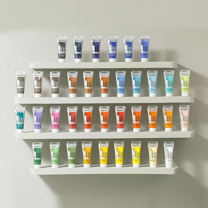 MEEDEN Acrylic Paint Raw Sienna: Bundled with Titanium White Color - 100ml/3.38oz x 2 Bulk Heavy Body Acrylic Paint Tubes for Art Craft Painting