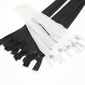 Leekayer 20" Invisible Nylon Zipper for DIY Tailor Sewing Craft 10 PCS/Pack (Black&White,20inch)