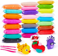 EDIFON Magic Modeling Clay, 24 Colors with Sculpting Tools, Non-Toxic Self Drying Soft Clay for Kids and Adults, Gift for Boys and Girls