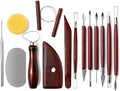 LINPHCEY 14-Piece Clay Sculpting Tools Set Perfect for Polymer Air Dry Modeling Clay Beginners & Professionals Ideal for DIY Pottery & Ceramics Tools for Clay Sculpey Sculpting & Crafting